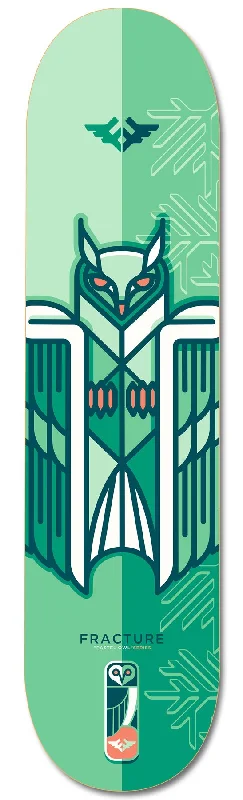 Skateboard Deck for Skateparks-Fracture x Jono Wood Green Skateboard Deck - 8.25"