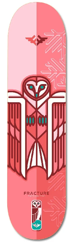 Skateboard Deck with Full Concave-Fracture x Jono Wood Red Skateboard Deck - 8.0"