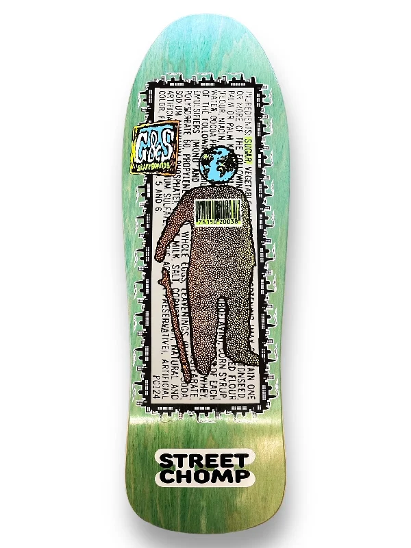 Skateboard Deck for Fun and Performance-G&S 1990 Street Chomp 2 Skateboard Deck - Green