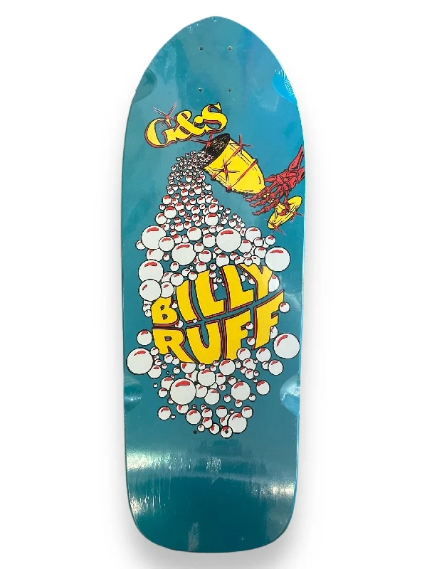 Skateboard Deck with High Concave Design-G&S Billy Ruff Chalice Reissue Deck - Teal