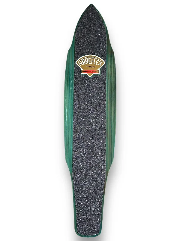 Skateboard Deck with Custom Design-G&S FibreFlex - 29" Pro Slalom Model Deck - Blue Stripe Multi