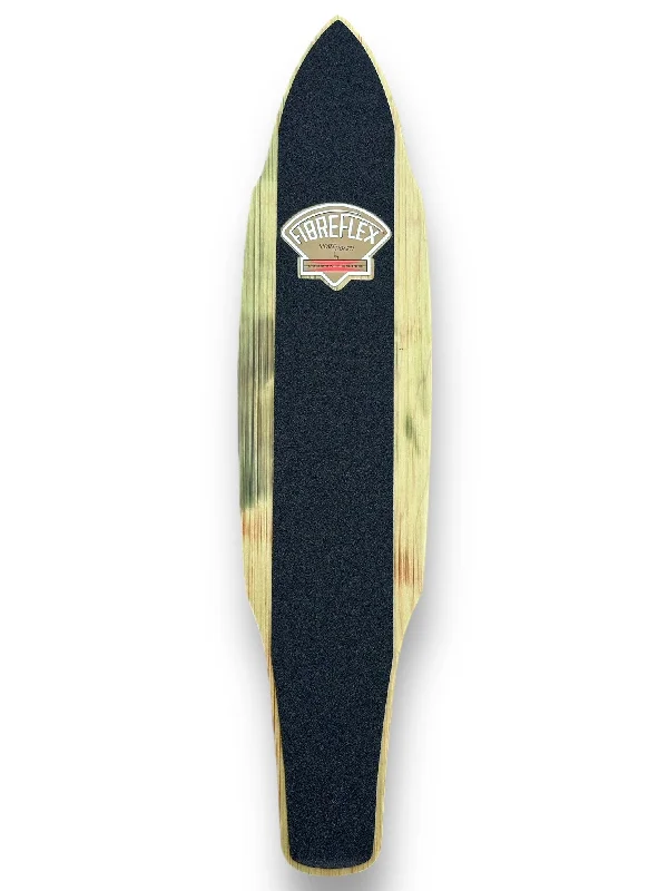 Skateboard Deck for Teens-G&S FibreFlex - 29" Pro Slalom Model Deck - Red/ Green Multi