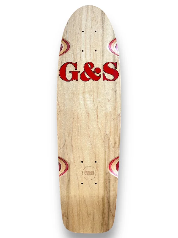 Skateboard Deck with Glossy Finish-1 of 1: G&S ProTail 500 Reissue Deck w/ Die-cut Grip Tape - RARE Red