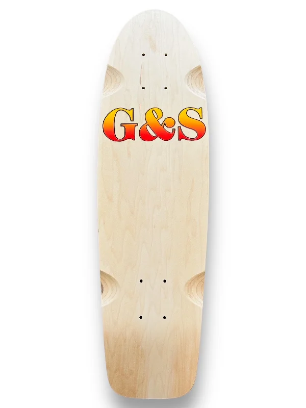 Skateboard Deck for Smooth Handling-G&S ProTail 500 Reissue Deck w/ Die-cut Grip Tape - Sunset Fade