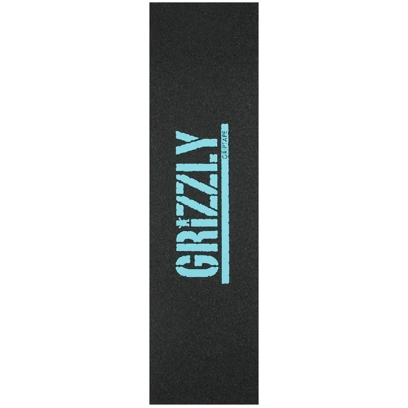 Skateboard Grip Tape with Non-Reflective Finish-Grizzly 9" Stamped Blue Perforated Sheet