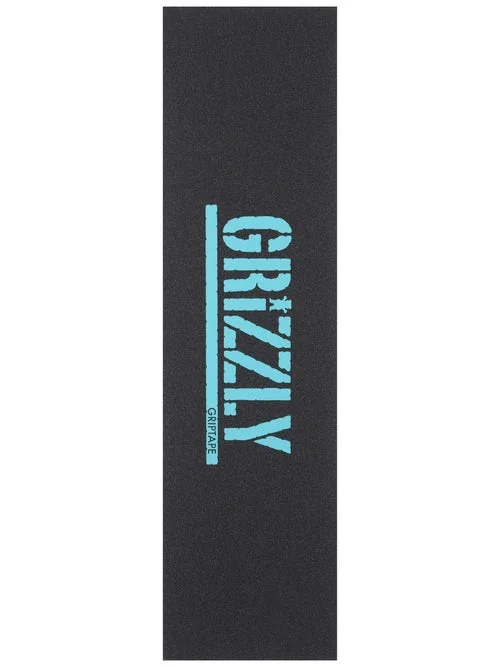 Skateboard Grip Tape with Better Shock Absorption-Grizzly 9" Stamped Celadon Perforated Sheet