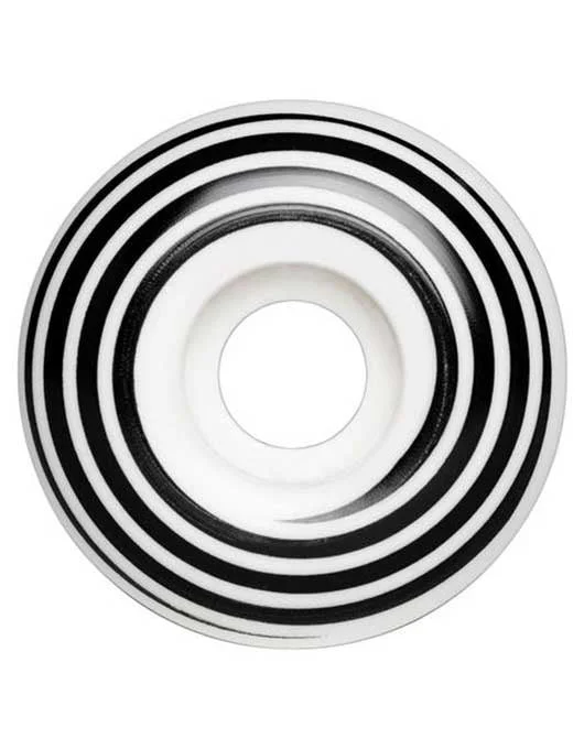 Skateboard Wheels for Non-slip Surfaces-Hazard Swirl CP Radial Wheels White | 51mm/101a