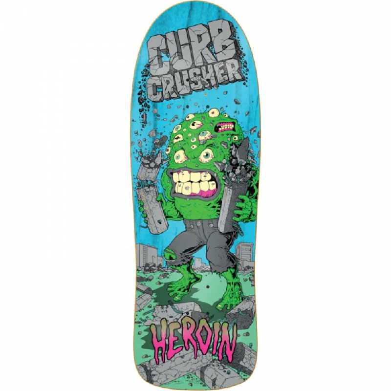 Skateboard Deck for Easy Rides-Heroin Curb Crusher Xl Barf 10.25 Skateboard Deck