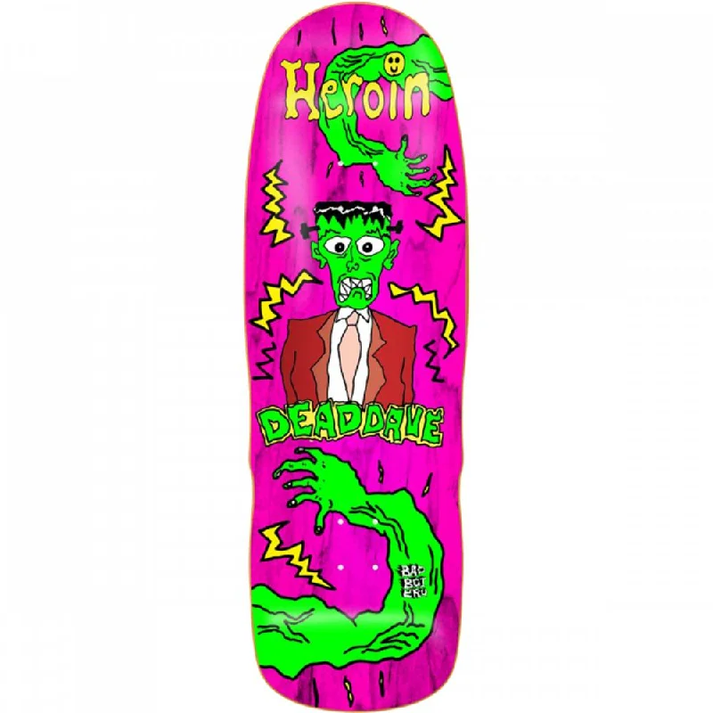 Skateboard Deck with Professional Stain Finish-Heroin Dead Dave Dead Toon 10" Skateboard Deck