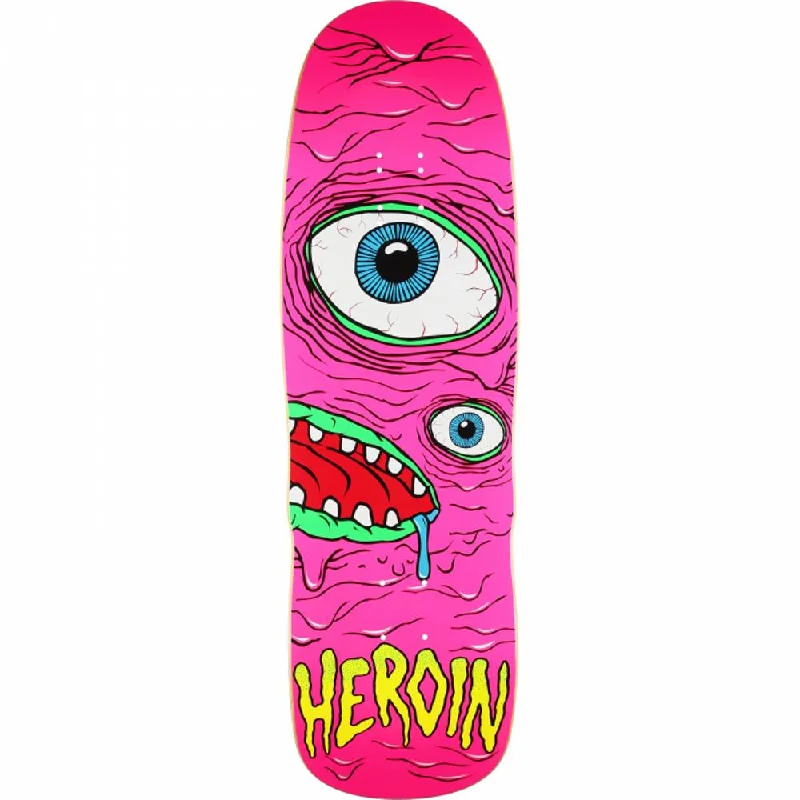 Skateboard Deck with High-strength Ply-Heroin Pink Mutant 9.5" Skateboard Deck