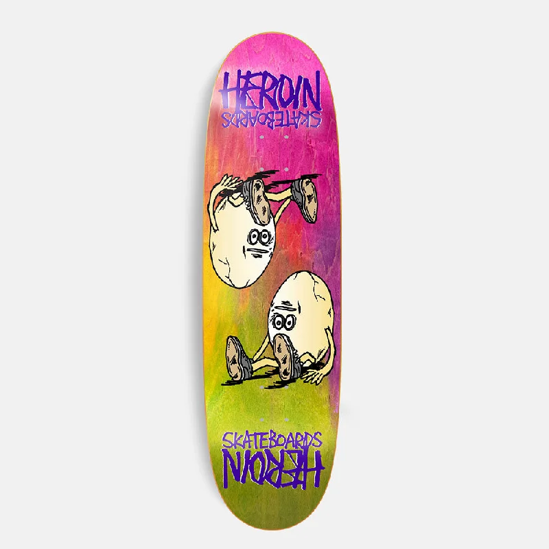 Custom Skateboard Deck for Extreme Riders-Heroin Skateboards - 8.75" Symmetrical Egg Rainbow Skateboard Deck