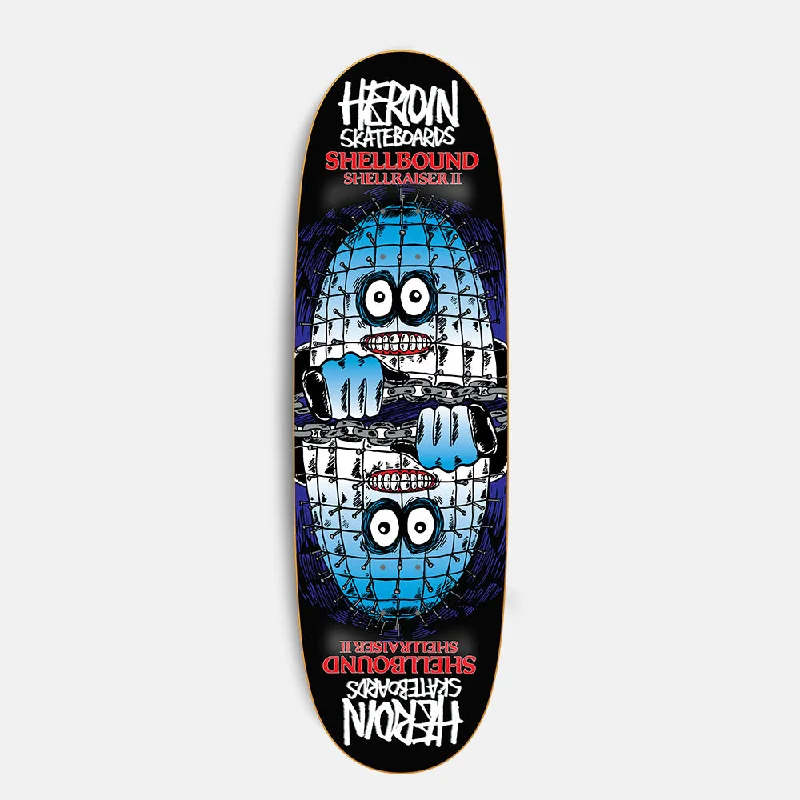 Skateboard Deck with Special Features-Heroin Skateboards - 9.5" Shellbound Shellraiser II Skateboard Deck