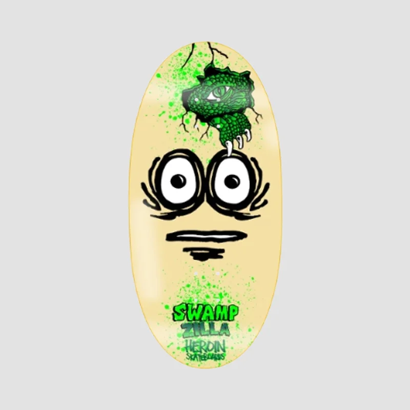 Skateboard Deck for Big Air Tricks-Heroin Swampzilla Skateboard Deck - 13"