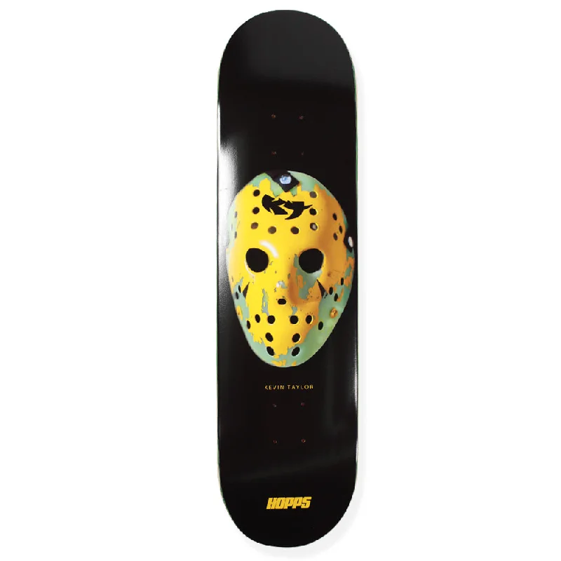 Skateboard Deck with Shape Customization-Hopps Skateboards Kevin Taylor Battle Mask Deck