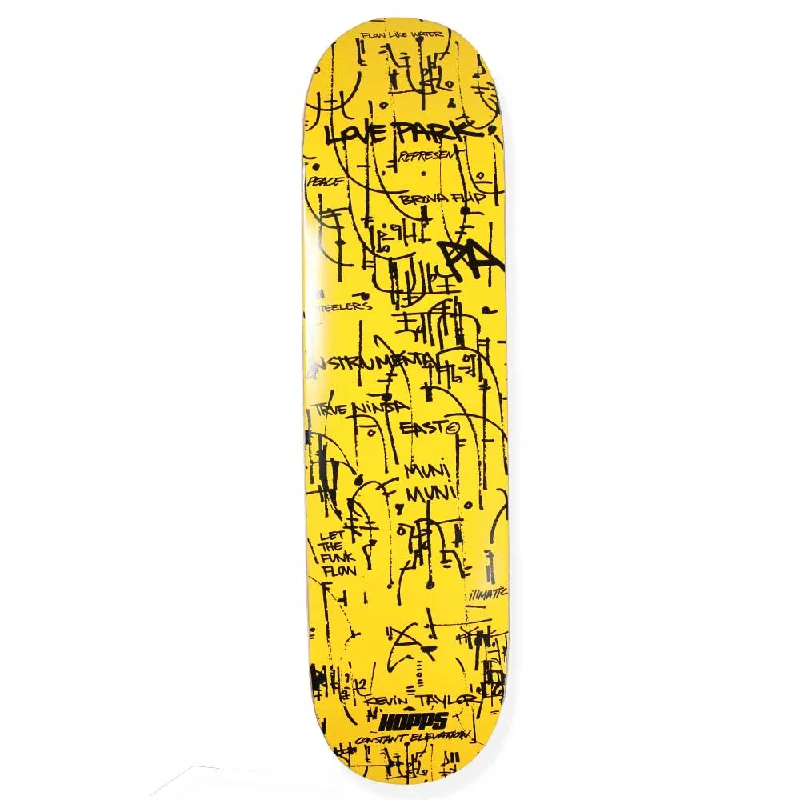 Skateboard Deck with Glossy Finish-Hopps Skateboards KEVIN TAYLOR Forward Movement ARTIST SERIES Deck