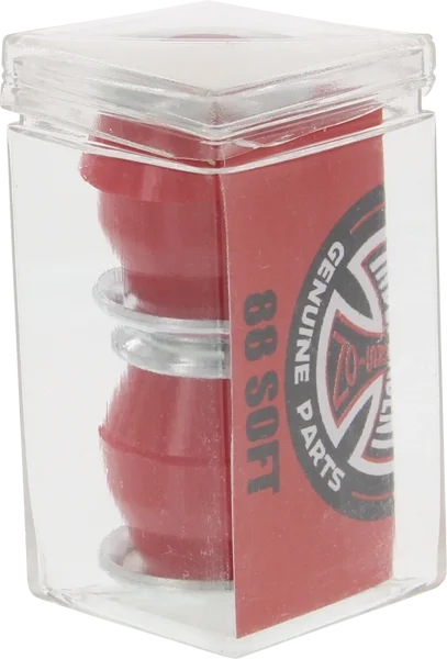 Skateboard Hardware for High-Speed Skating-Independent Standard Conical Cushions 88a Red 2 Pair with Washers