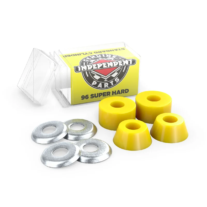 Skateboard Hardware with Tough, Reinforced Parts-Independent - Standard Cylinder Cushions - Super Hard (96a)