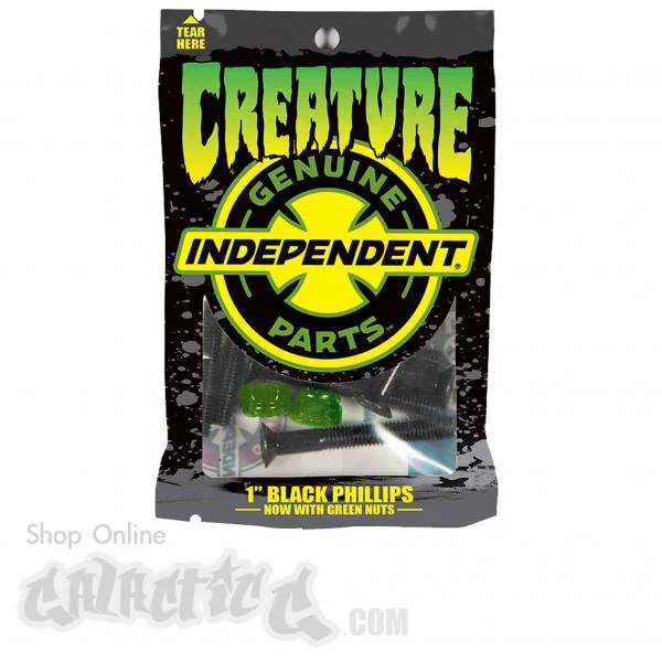 Skateboard Hardware with High-End Construction-Independent X Creature Phillips Hardware 1"