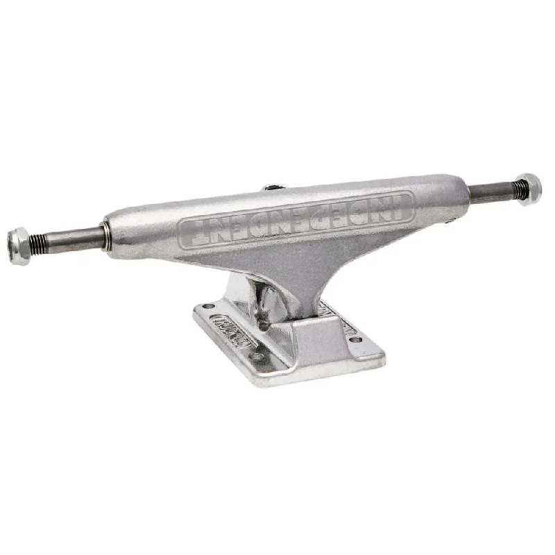 Skateboard Trucks for All Skill Levels-Indy Stage 11 Skateboard Trucks 139 Bar Hollow IKP Polished Silver - 139