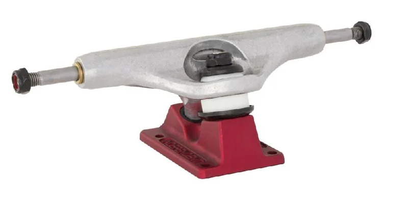 Skateboard Trucks for Long-Lasting Durability-Indy Stage 11 Skateboard Trucks Hollow Delfino Silver / Red - 139