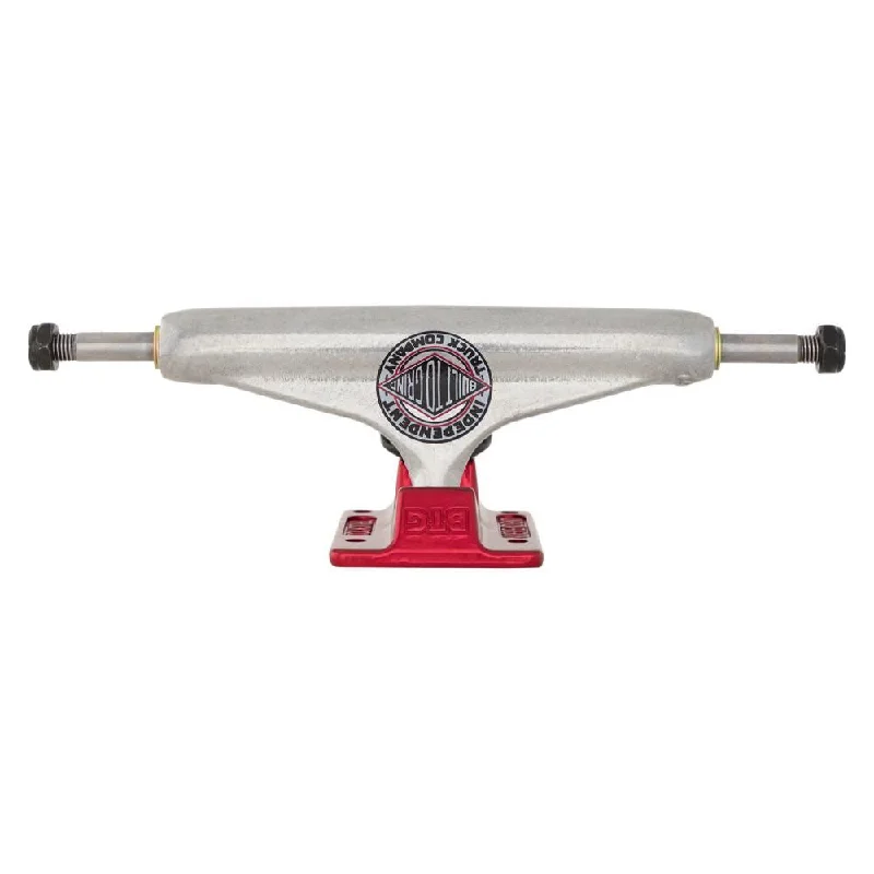 Skateboard Trucks for Effortless Turns and Shifts-Indy Stage 11 Skateboard Trucks Hollow Forged BTG Standard Silver / Ano Red - 139