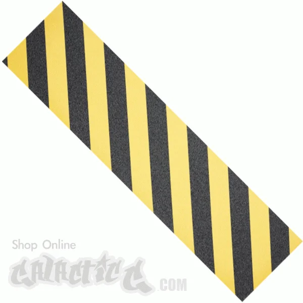 Waterproof Skateboard Grip Tape-Jessup Black &Yellow Stripe Griptape