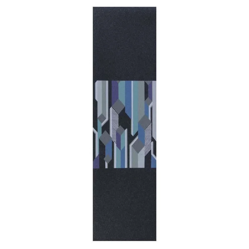 Skateboard Grip Tape with Extra Durable Layer-Jessup Skateboard Griptape D.Wainwright Blue Glitch 9" x 33" Blue