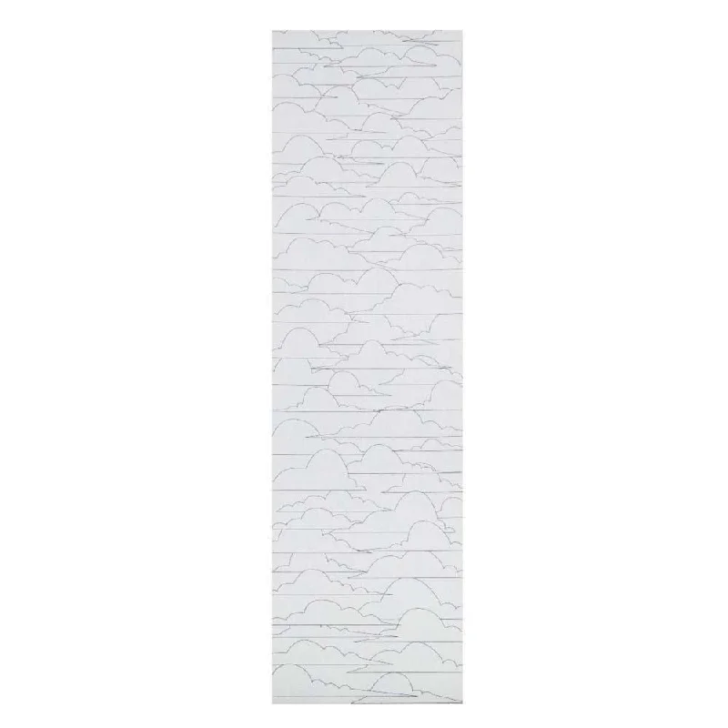 Skateboard Grip Tape for Minimal Bubbles-Jessup Skateboard Griptape Silas Baxter-Neal Cumulus 9" x 33" White