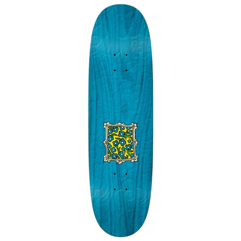 Skateboard Deck with High-flex Construction-Krooked Flower Frame Emboss Egg Skateboard Deck 8.75"