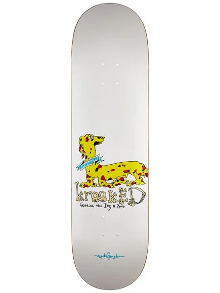 Skateboard Deck with Street Graphics-Krooked Gonz Dachshund Skateboard Deck 8.62