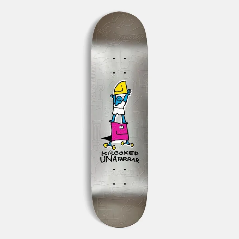 Best Skateboard Deck for Street-Krooked Skateboards - 8.25" Una Farrar Stack Skateboard Deck