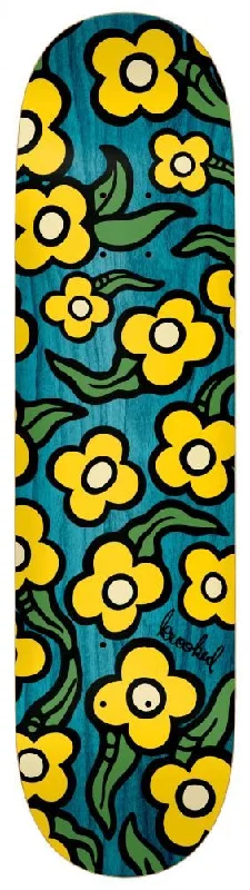 Wide Skateboard Deck-Krooked Team Wild Style Flowers Multi Skateboard Deck - 7.75"