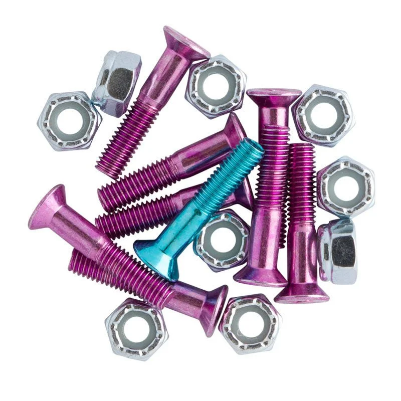 Skateboard Hardware with Strong and Secure Fasteners-Krux 1" Krome Phillips Skateboard Hardware