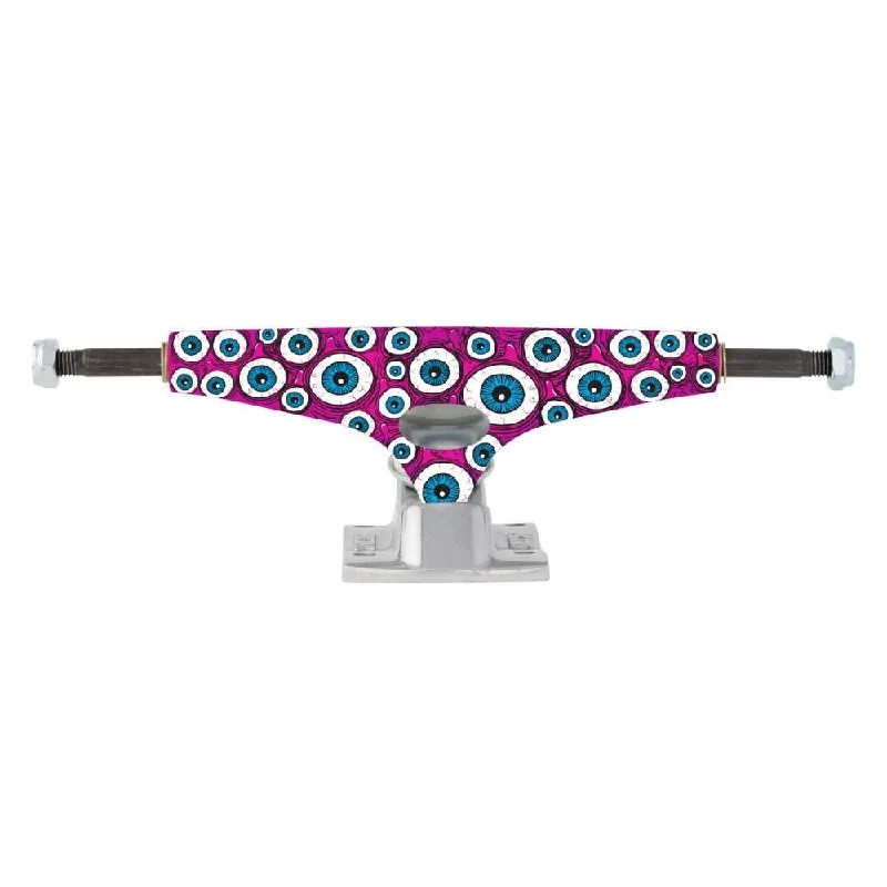 Skateboard Trucks for Maximum Turning Response-Krux Skateboard Trucks K5 FOS Eyes 2 DLK Standard Silver / Pink - 8.0"