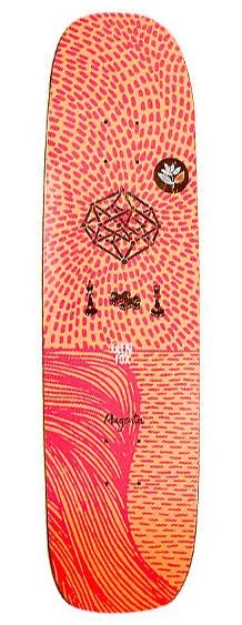 Skateboard Deck for Teens-Magenta Dream Series Fox Deck Square Shape Skateboard Deck - 8.125"