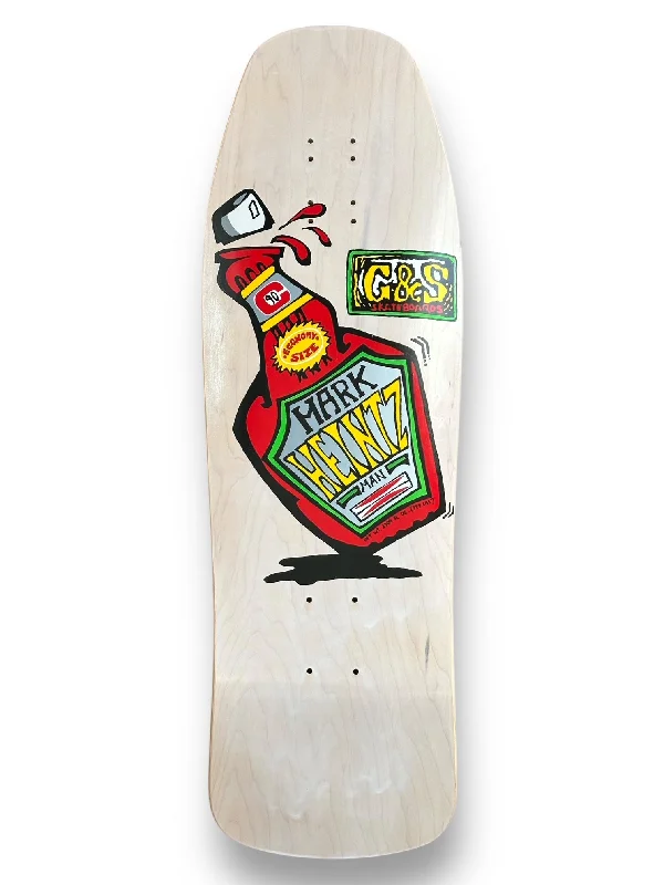 Skateboard Deck for Smooth Control-Mark Heintzman Ketchup Bottle Deck - LAST ONE - White