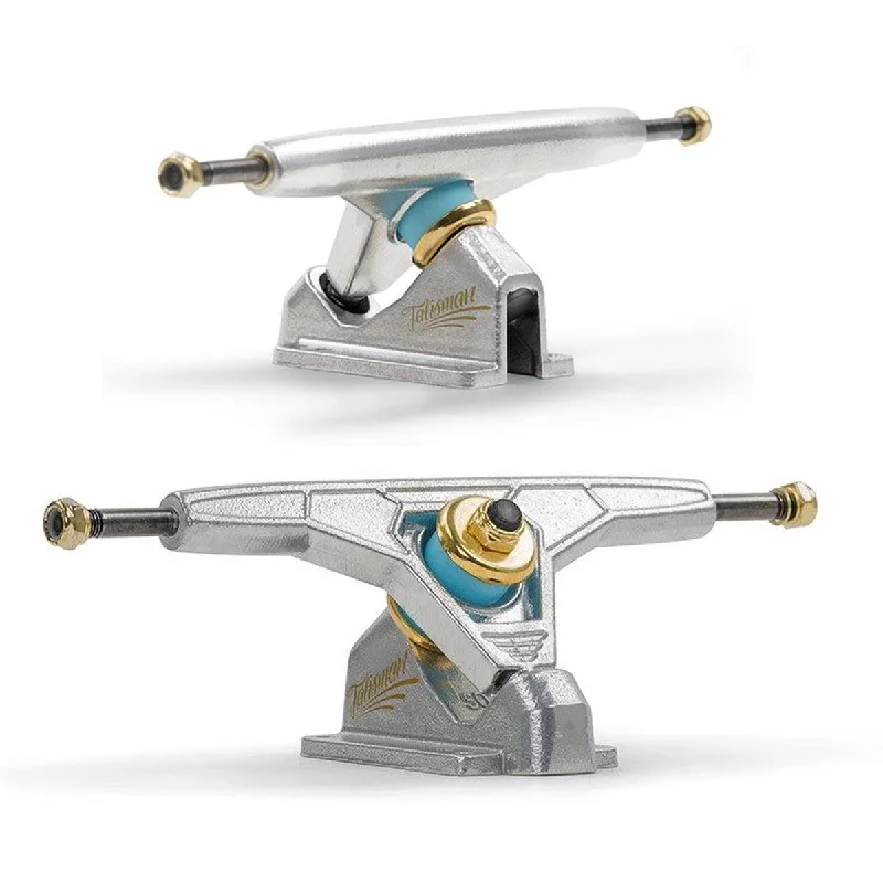 Skateboard Trucks with Improved Pivoting Performance-Mindless Talisman II Cruiser Longboard Skateboard Trucks - Sandblasted - 177mm