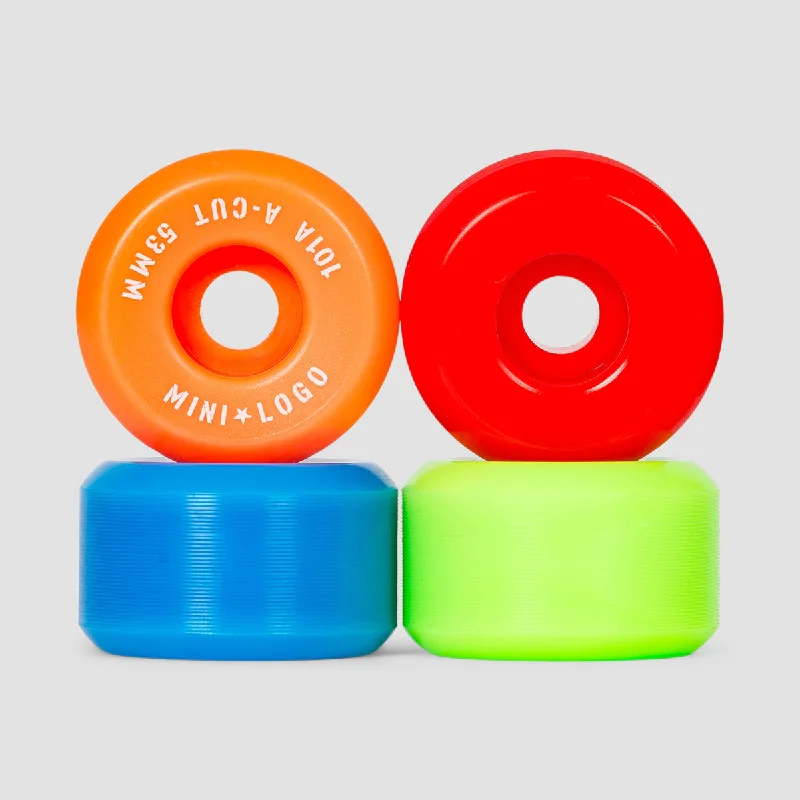 Skateboard Wheels with Advanced Grip Technology-Mini Logo A-Cut 2 101a Skateboard Wheels Assorted 53mm