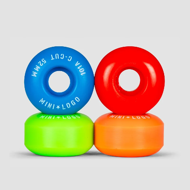 Skateboard Wheels for Aggressive Skating-Mini Logo C-Cut 2 101a Skateboard Wheels Assorted 52mm