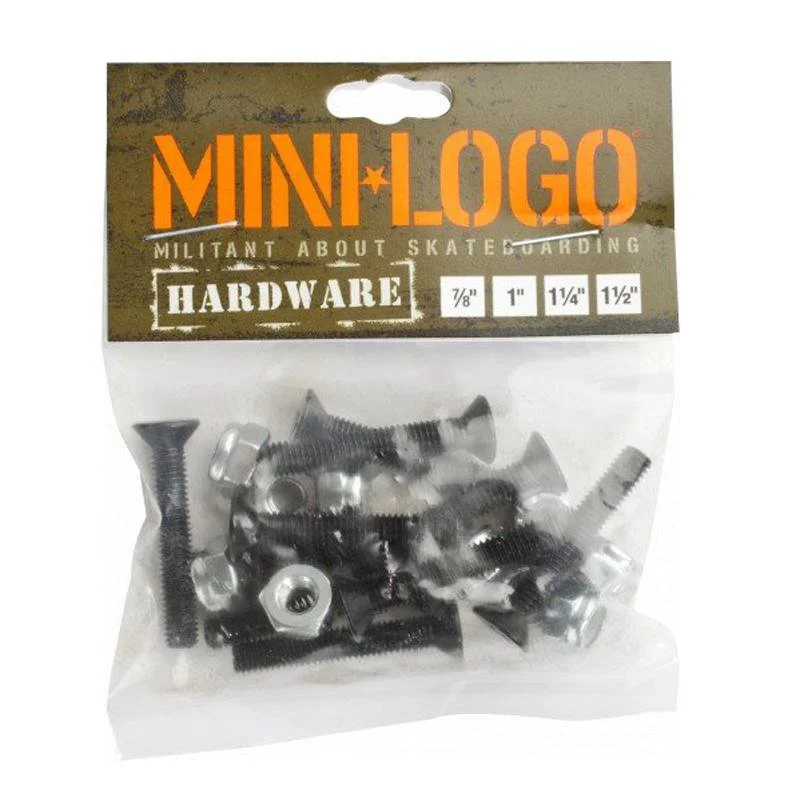 Skateboard Hardware for Smooth Deck Setup-Mini Logo 1-1/2” Skateboard Hardware