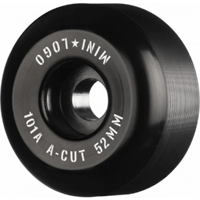 Skateboard Wheels with Soft Flexibility-Mini Logo Skateboard Wheels A - Cut 2 101a - Black