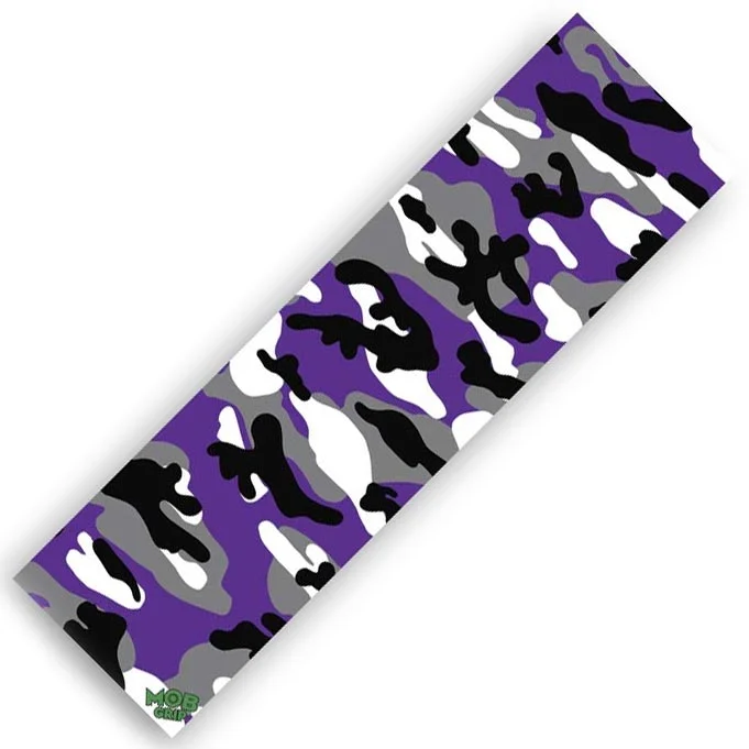 Skateboard Grip Tape for High-End Performance-Mob Camo Grip Tape Purple