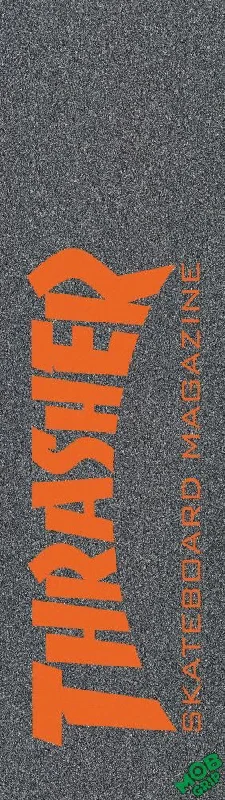 Skateboard Grip Tape for Advanced Skaters-MOB Graphic Skateboard Grip Tape Thrasher Orange