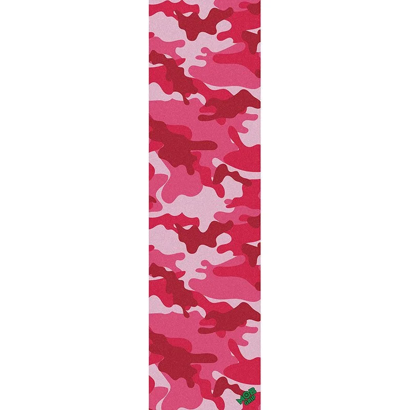 Skateboard Grip Tape with Easy Application-Mob Grip 9" x 33" (PINK CAMO) Graphic Mob Skateboard Grip Tape