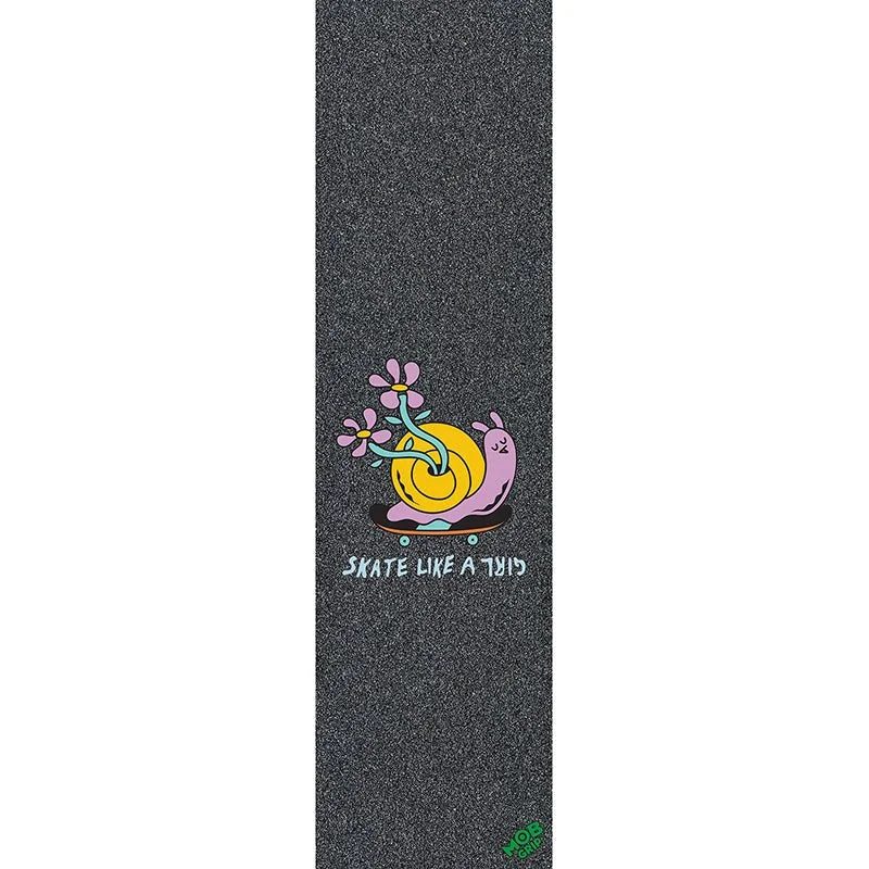 Skateboard Grip Tape with Maximum Traction-Mob Grip 9" x 33" Skate Like A Girl Graphic Skateboard Grip Tape (#MG-1)