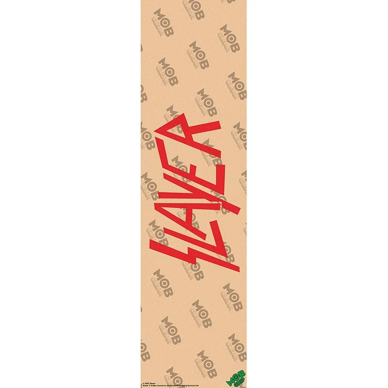 Thick and Cushioned Skateboard Grip Tape-Mob Grip 9" x 33" Slayer CLEAR Graphic Skateboard Grip Tape