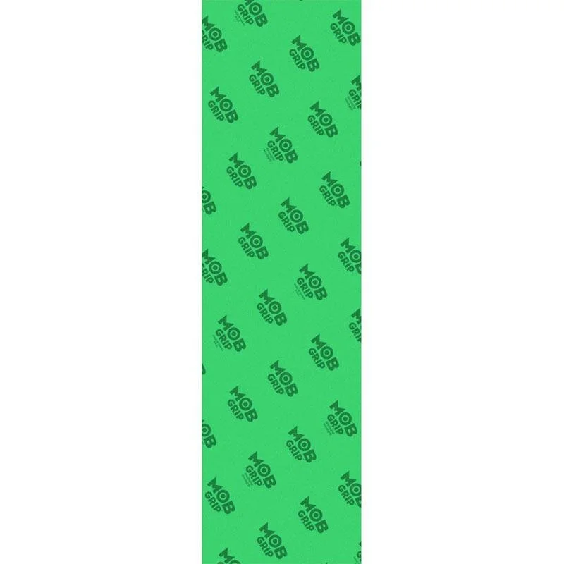 Soft and Comfortable Skateboard Grip Tape-Mob Grip 9" x 33" Trans Clear Green Skateboard Grip Tape