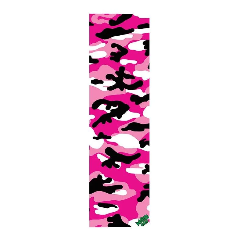 Skateboard Grip Tape for Better Board Feel-Mob Grip 9" x 33" Pink Camo Skateboard Grip Tape