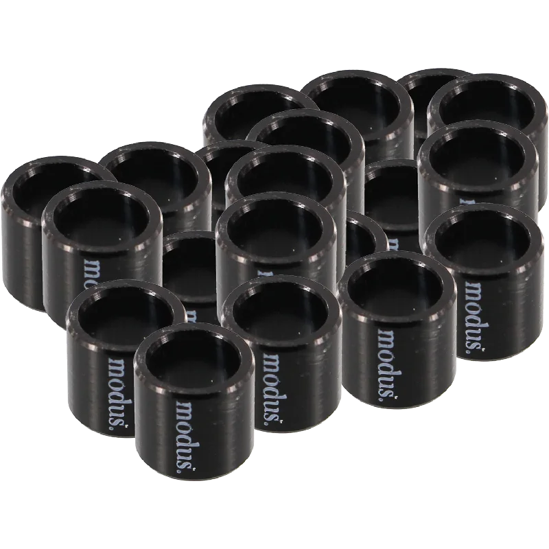 Skateboard Hardware with Durable Steel Parts-Modus 20/Pack Bearing Spacers Black