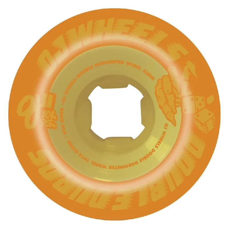 Skateboard Wheels with Unique Design-OJ Double Duro Skateboard Wheels Pastel 101a/95a - Pastel Orange